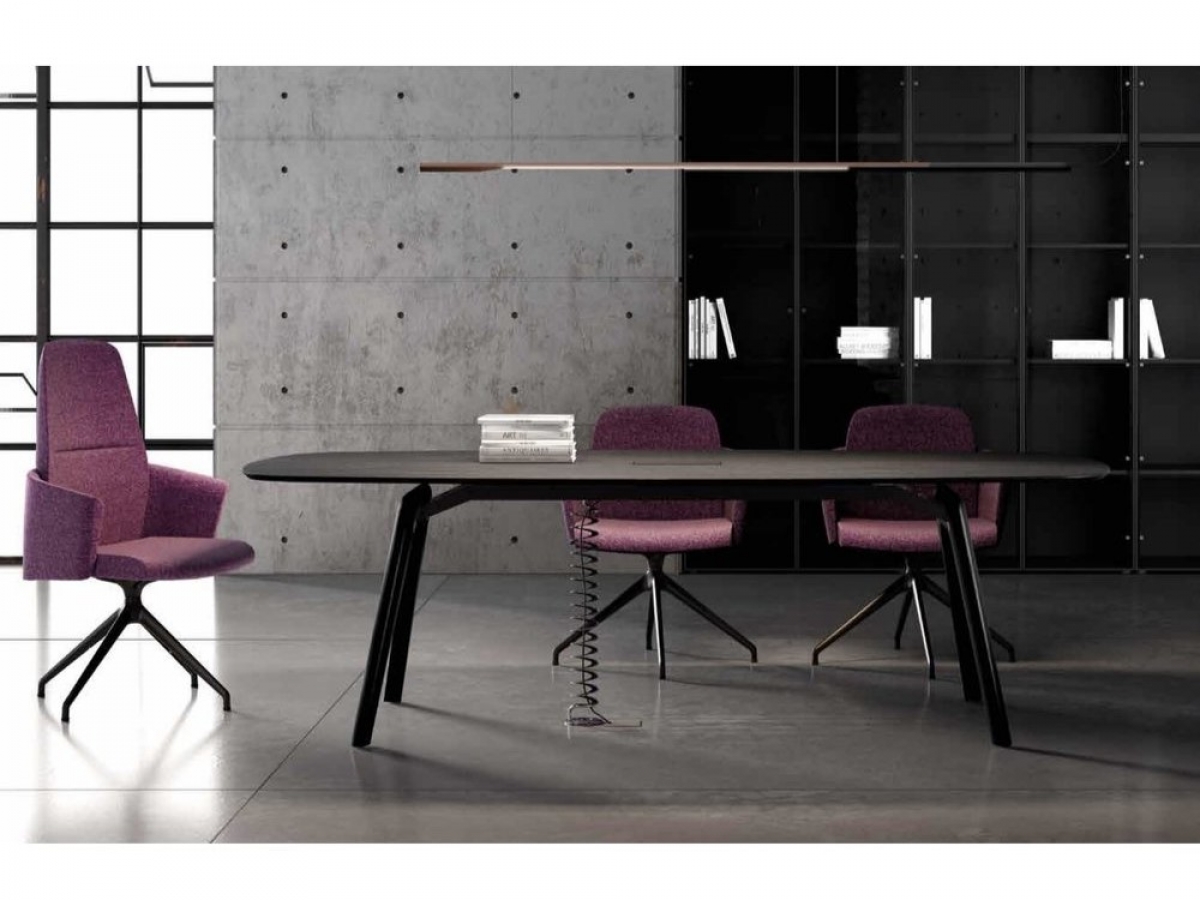 Table de réunion directionnelle RAIL - Lignes pures, design italien et finitions personnalisables_5