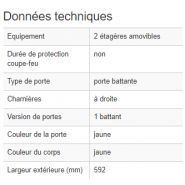 263296W - Armoire de sécurité certifiée FM - Fermeture manuelle - 2 étagères réglables_5