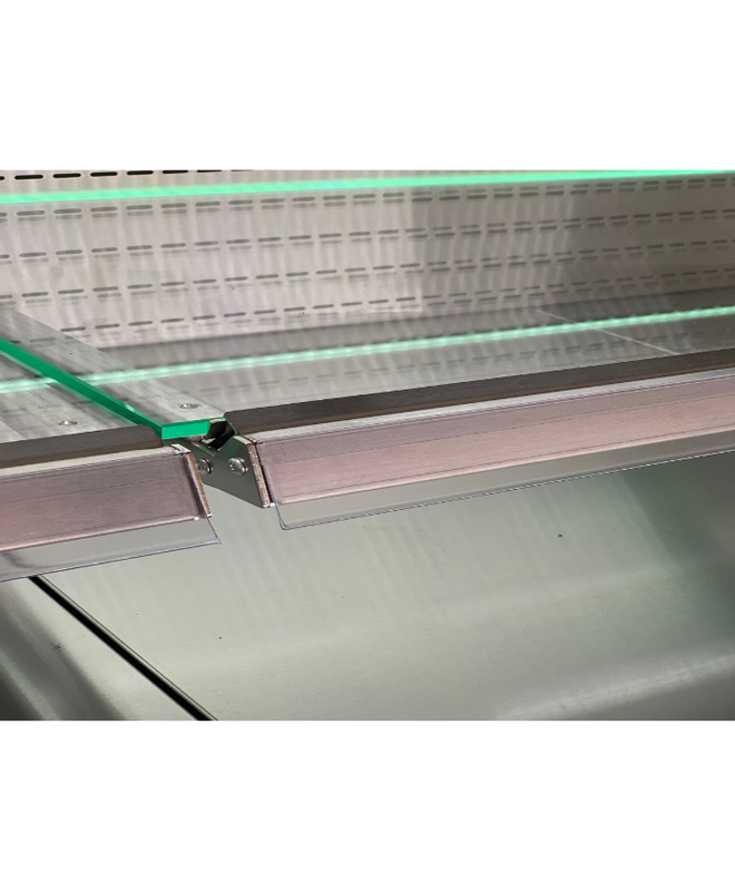 Vitrine réfrigérée semi-verticale 2 niveaux MILANO SUSHI - EORION SU13 2 niv et EORION SU20 2 niv - 1330 mm et 1955 mm de largeur - LED - -1°C à +7°C_5