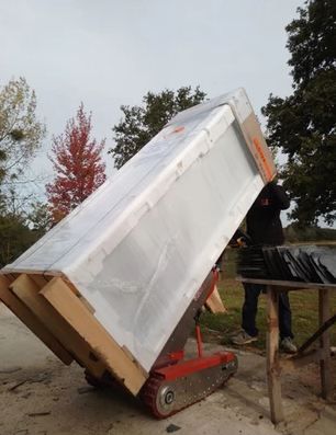 Diable tout terrain avec assistance électrique pour charges jusqu'à 200 kg