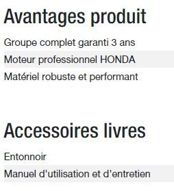 Power HX 7500 T C5 groupe électrogène Kohler - Gamme INTENS - Puissance max 5,70 kW / 7,10 kVA - 50 Hz_5