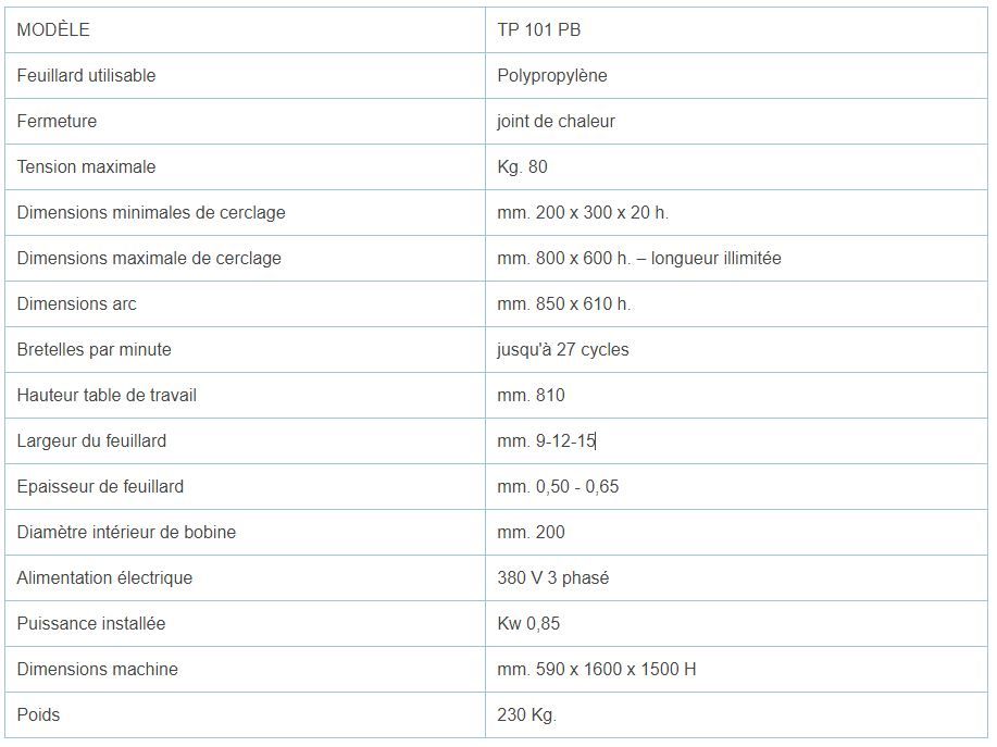 TP 101 PB - Cercleuse automatique Ferplast - poids 230 kg - avec rouleaux motorisés et PLC Mitsubishi_5