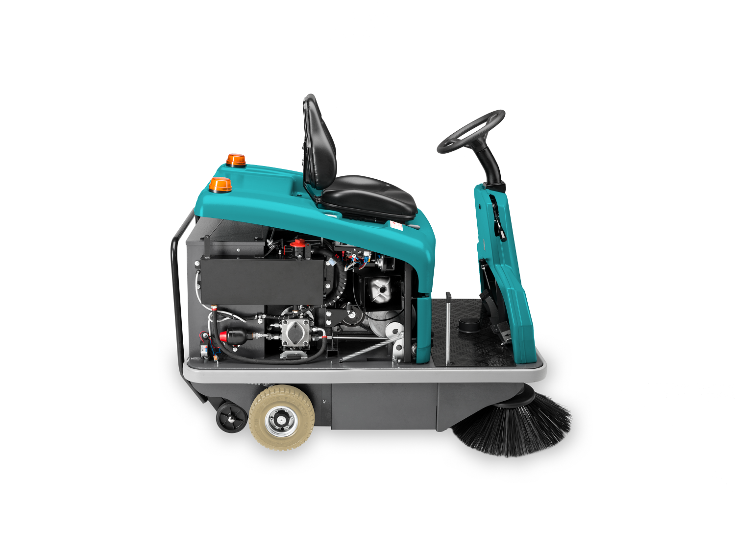 Balayeuse autoportée Rider 1201 EB - idéale pour grandes surfaces, largeur 1210 mm, bac 85L_5