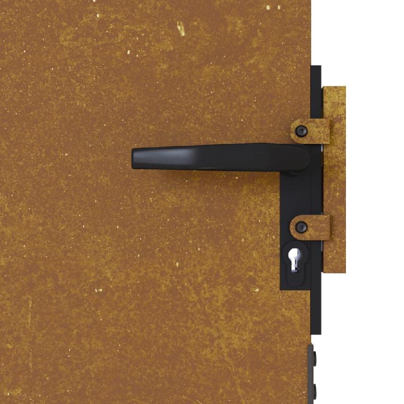 Vidaxl portail de jardin 85x150 cm acier corten 153259_5