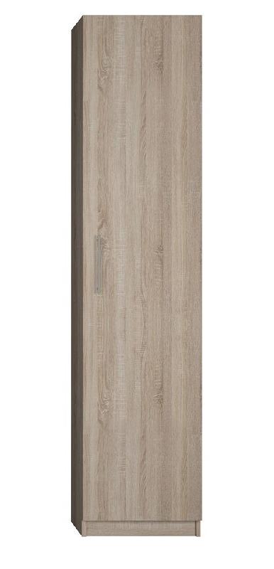 Composition Lit escamotable Dynamo - Chêne naturel avec couchage 140x200 cm et colonne armoire intégrée_5