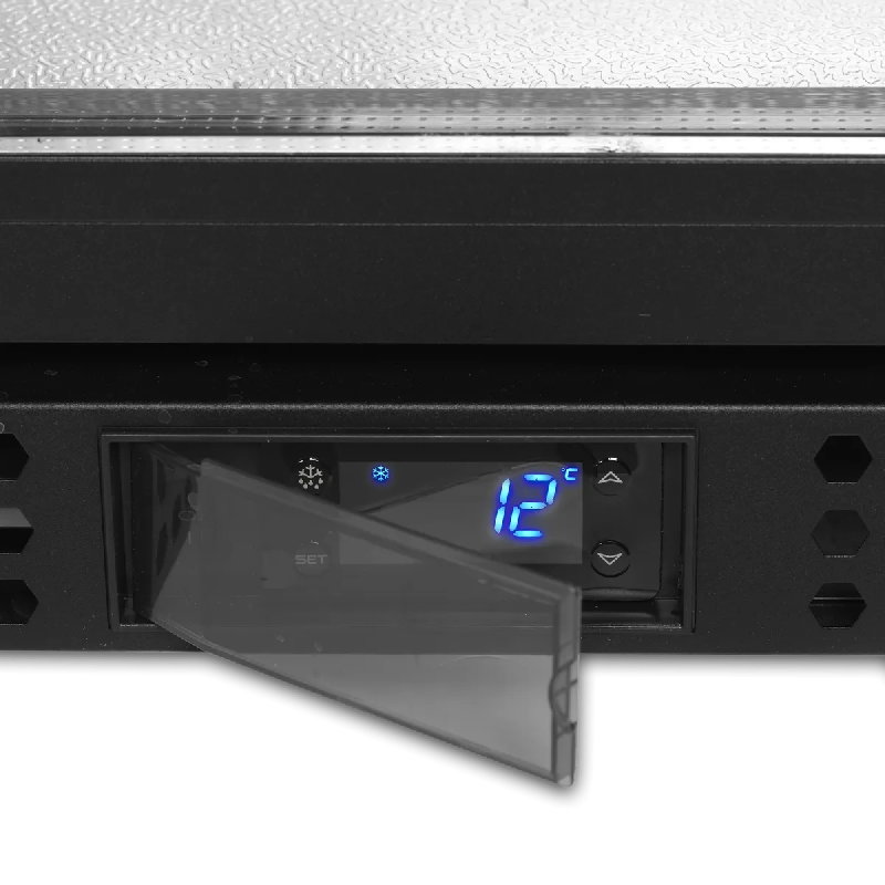 Arrière bar réfrigéré 1 porte BA11H noir TEFCOLD_5