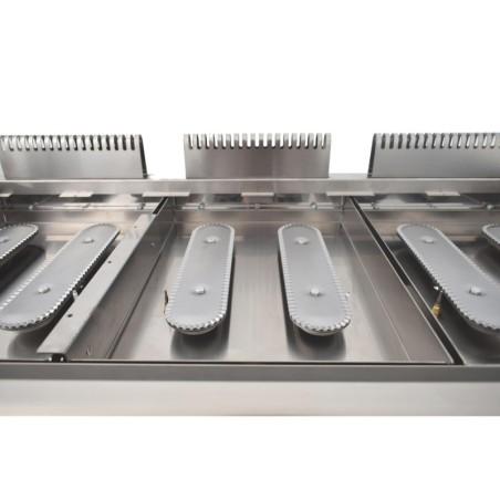 Plancha gaz modulaire FLEXI Ligne 600 - 8 brûleurs - 130 cm - 23.2 kW | Arilex 4MB_5