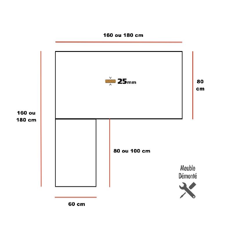 Bureau d'angle de manager avec caisson X3 - Officity - Anthracite, Noyer canaletto, 3 tiroirs, 160 x 160 cm_5
