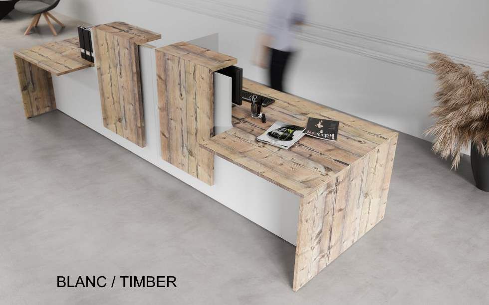 Banque d'accueil 50-50 - PMR - 180 cm - Fabrication française - Garantie 5 ans_5