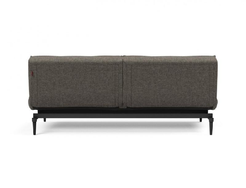 Canapé-lit convertible Innovation Living Splitback Styletto - 115x210 cm - Pieds chêne noir - Tissu Flashtex Dark Grey_5