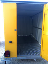 Roulotte de chantier baraques jaunes / stockage / 3.33 x 2.2 x 2.33m_5
