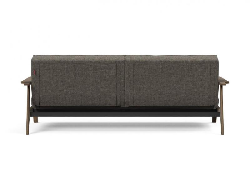 Innovation Living - Canapé-lit design Splitback Frej convertible 115*210 cm - Chêne fumé et tissu Flashtex Dark Grey_5