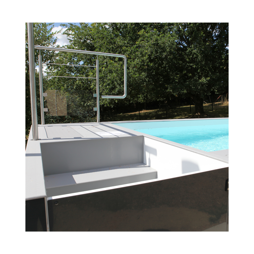 Piscine Détente hors sol  de 7 m² - 4,95m x 2,45m - PISCINES ET BASSINS_5