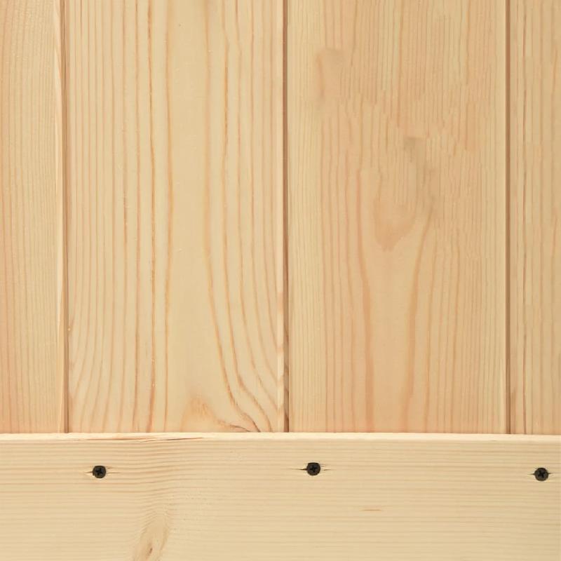 Vidaxl porte coulissante et kit de quincaillerie 90x210 cm pin massif 3203164_5