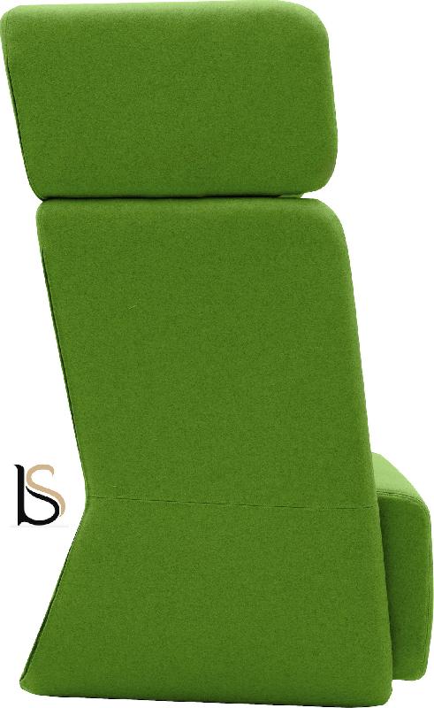 Fauteuil Softline Basket- 1 place - Feld vert 848, Haut_5