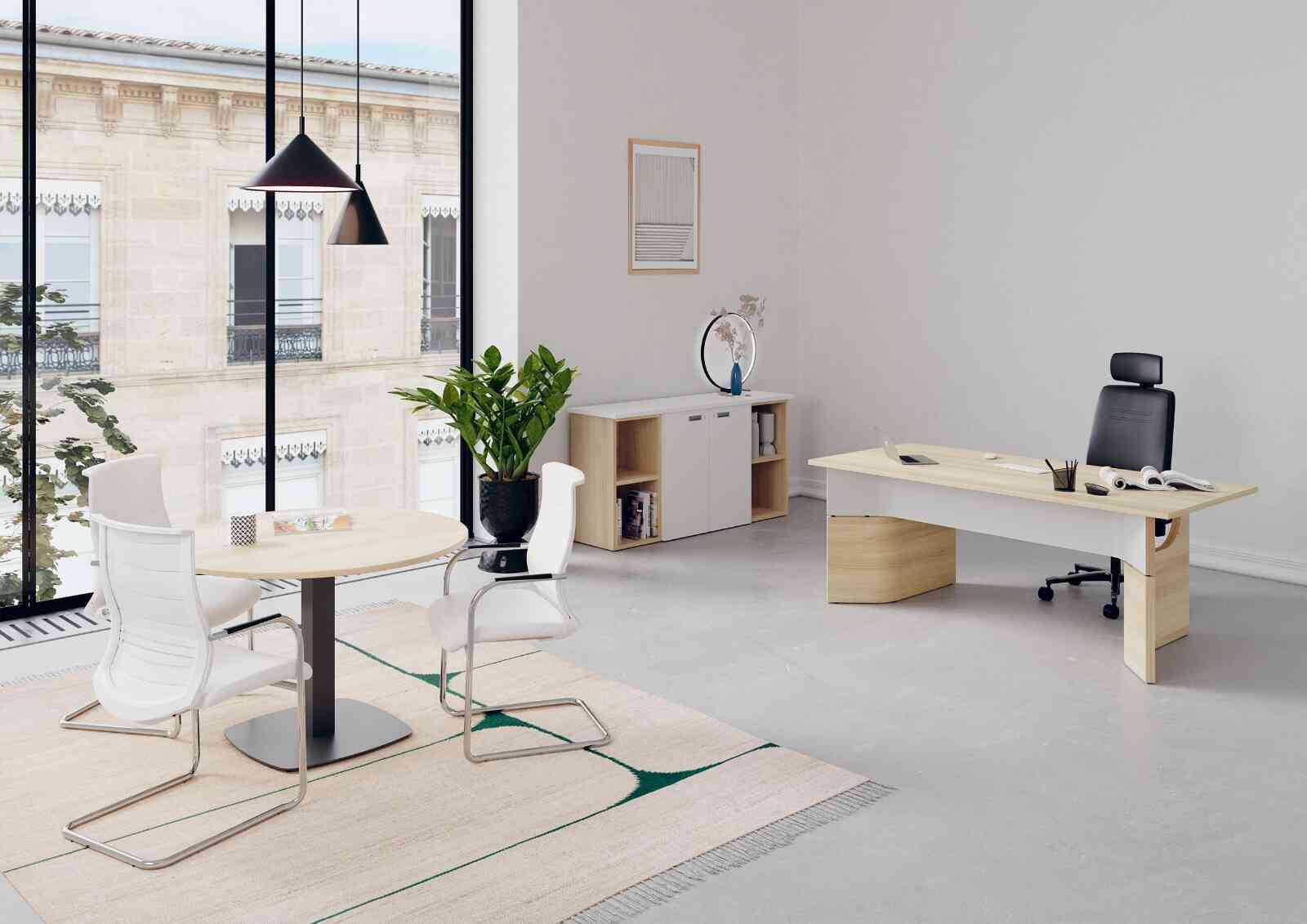 Fauteuil de direction ergonomique en cuir pleine fleur - soutien lombaire 2D - accoudoirs 4D - THEBOSS_5