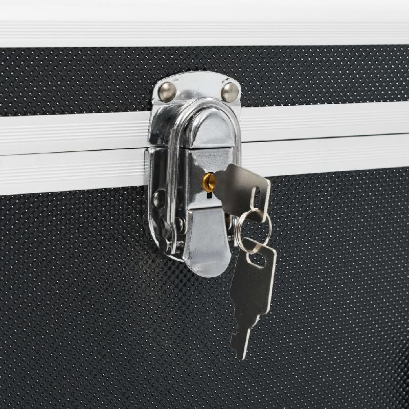 Vidaxl boîtes de rangement 2 pcs noir aluminium 91851_5