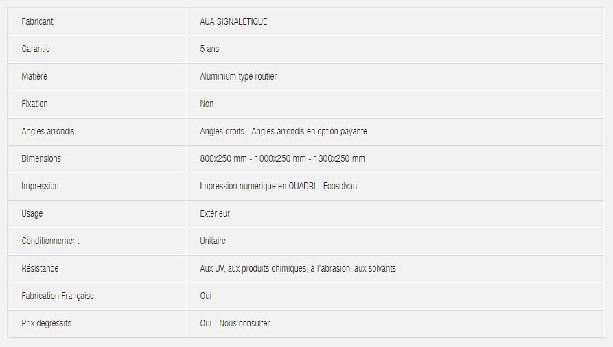 10005df_1 - Panneau directionnel en aluminium type routier - AUA Signalétique_5