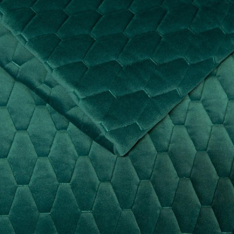 Canapé lit scandinave 3 places Lagos 140 cm - ouverture express, sommier à lattes, matelas 13 cm en velours vert canard_5