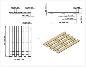 Jet pal vii cl machines pour palettes - sodeme - assemblage des planches supérieures et des traverses du plateau_5