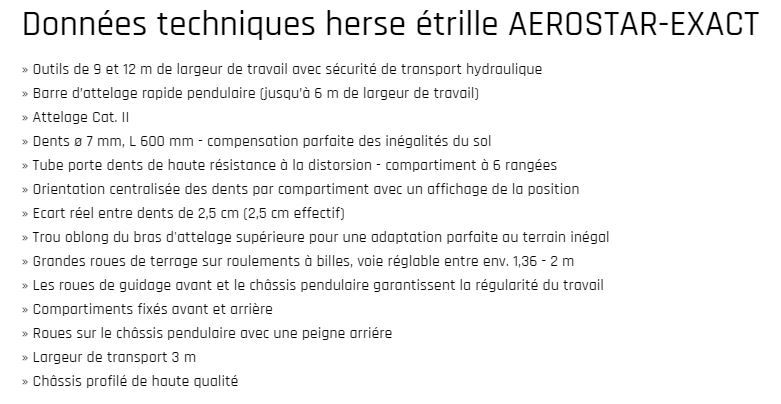 Herse Einböck adaptée pour graines et semences diverses