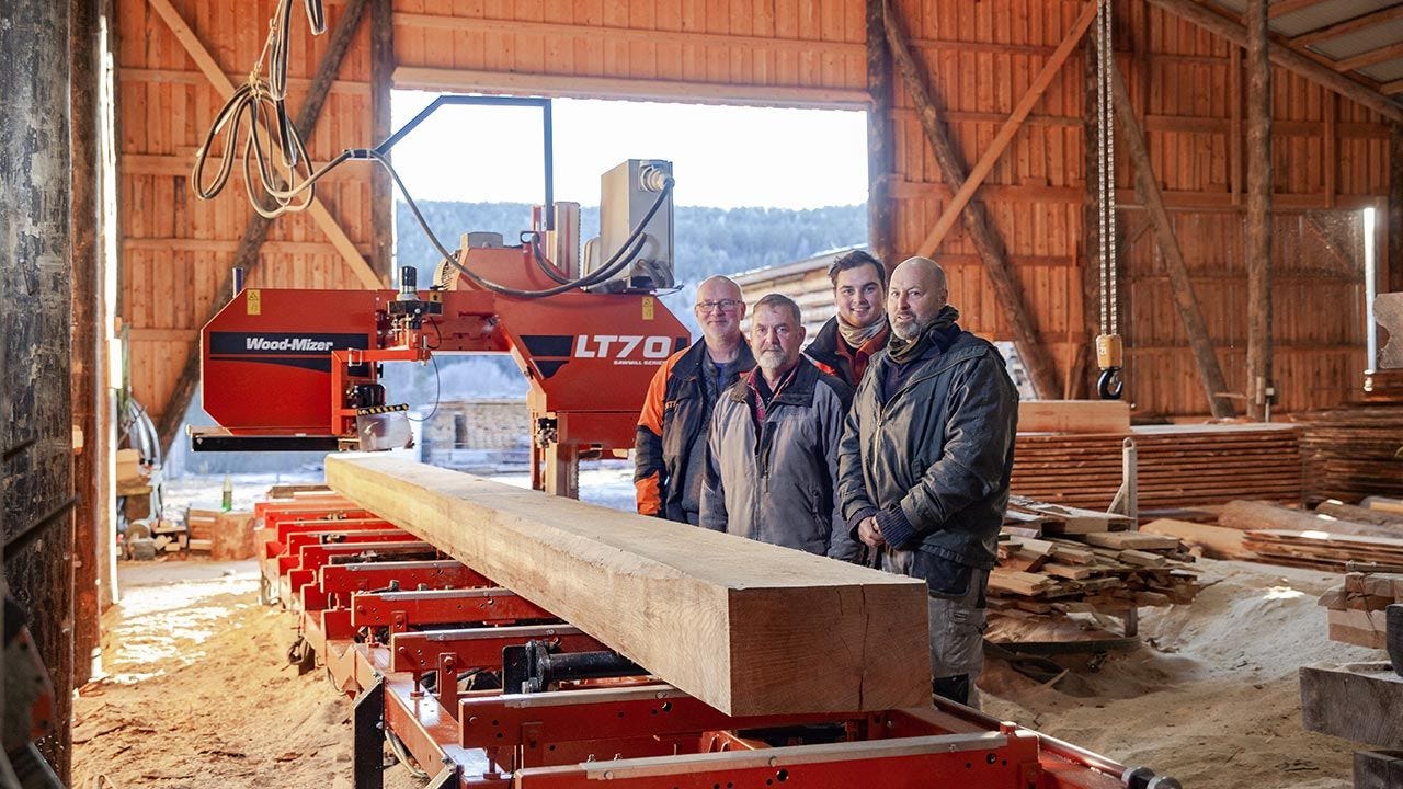 Scierie LT70 avec largeur maximale de coupe de 73 cm