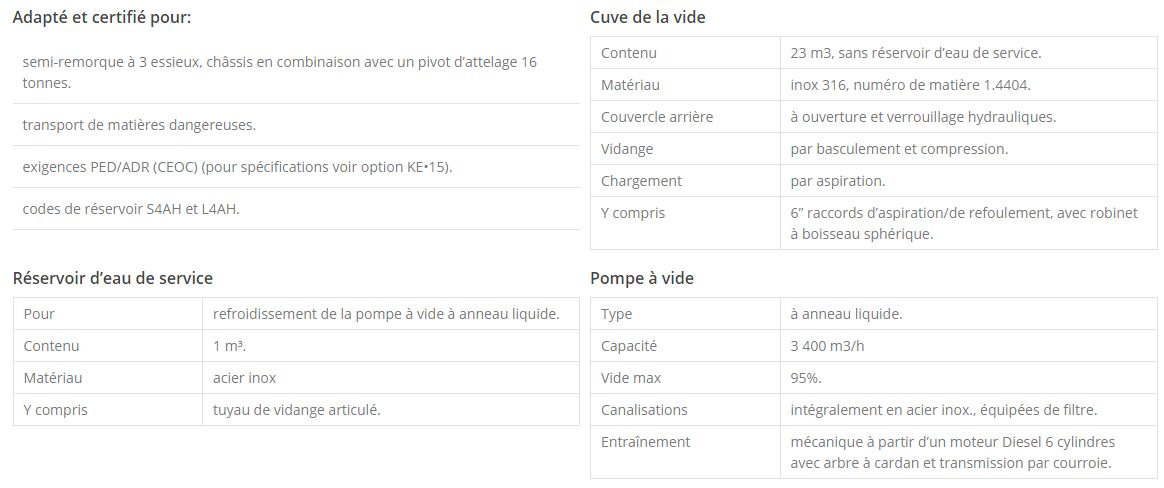 Ecovac Trailer - Remorque hydrocureur KOKS - citerne inox 23 m3 - sans réservoir d’eau de service_5