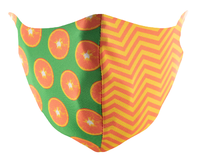 Masque facial personnalisé - deux couches, lavable et réutilisable - Taille adulte - Polyester et coton - Impression sublimation_5