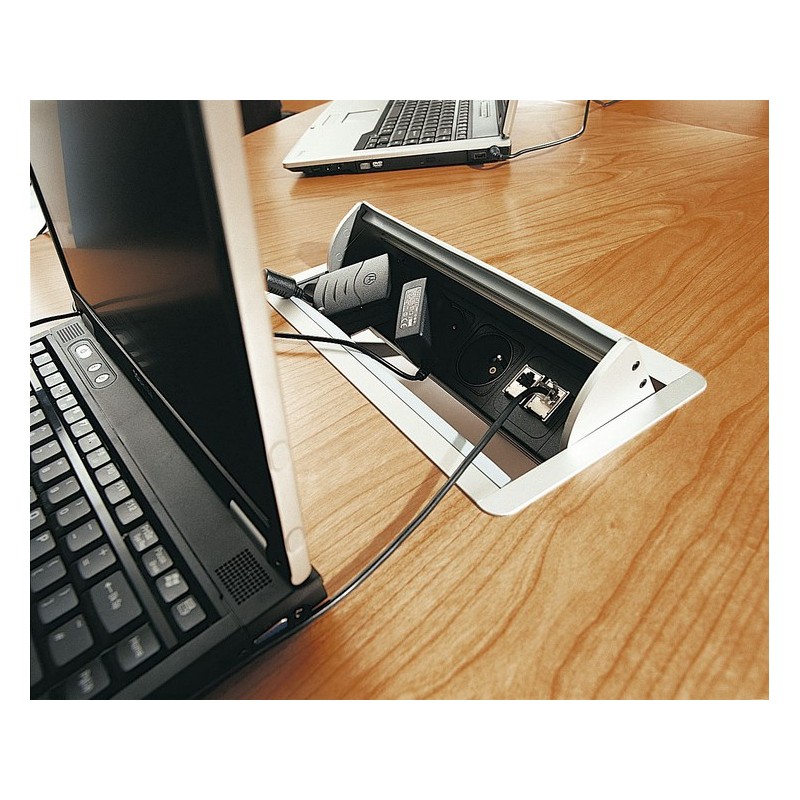 Table de réunion elliptique 16 places - Finition bois - Référence CB03 - Fabricant MACE_5