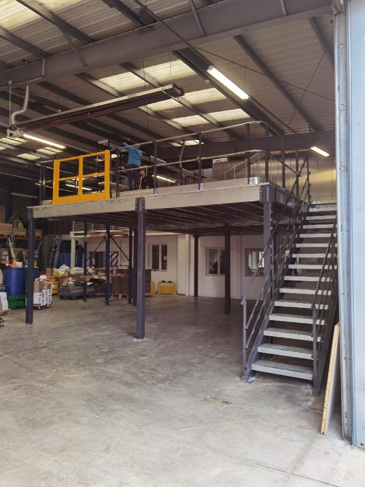 Plateforme poteaux 1 niveau - bccom rayonnage_5