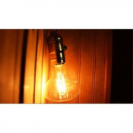 Pack de 3 ampoules vintage LED E27 4W - Style Edison R80 avec filaments visibles_5
