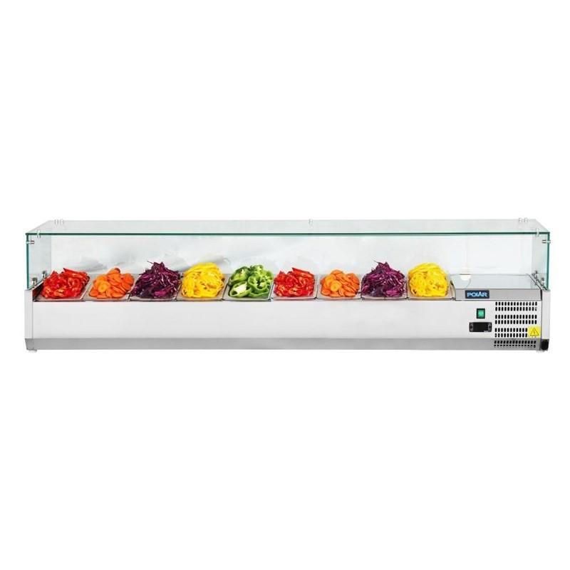 Saladette réfrigérée 9 bacs GN 1/3 Série G GD878 Polar_5