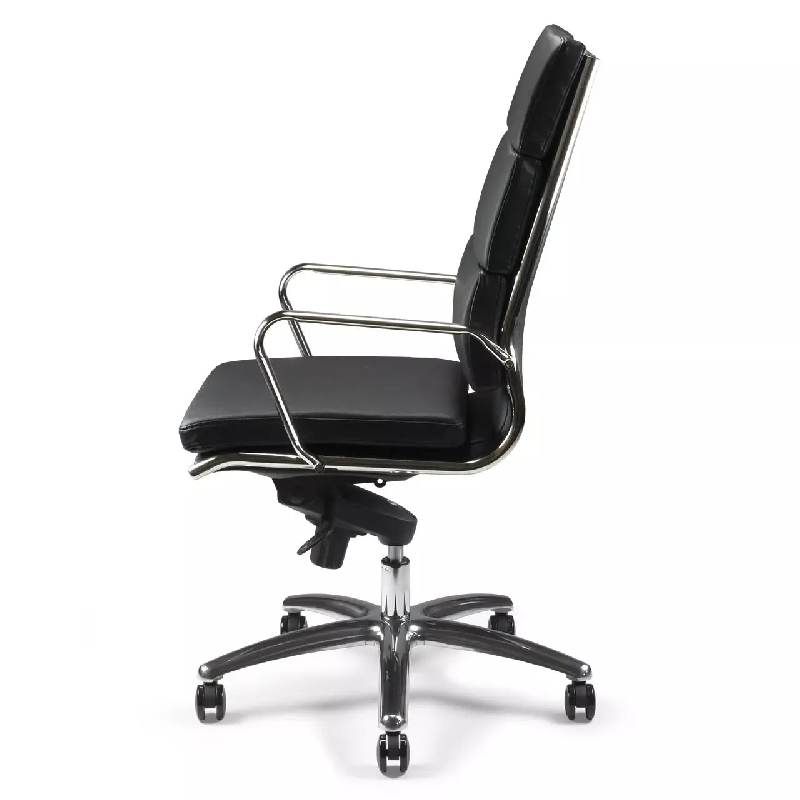 Fauteuil de Direction synchrone - cuir Noir pleine fleur -  So Ravenne - Sans_5