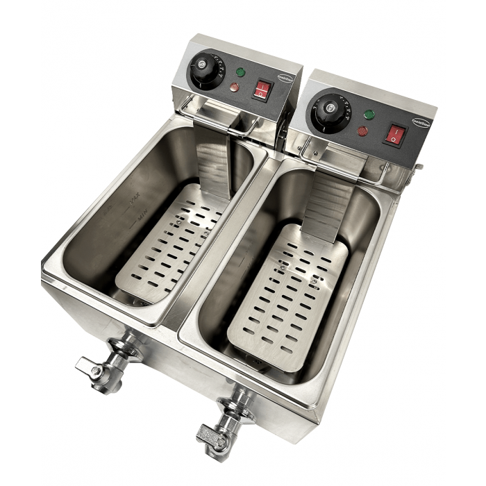 Friteuse posable électrique 2x4 l 7455.1002 COMBISTEEL_5