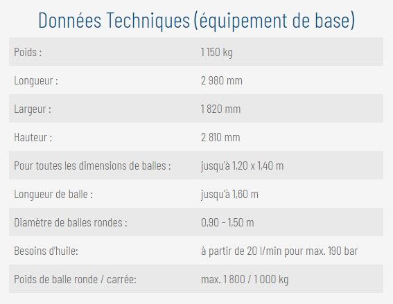 G3010 Q Exclusiv - Enrubanneuse agricole pour balles carrées et rondes jusqu'à 1,20 x 1,40 m - Göweil Maschinenbau GmbH_5