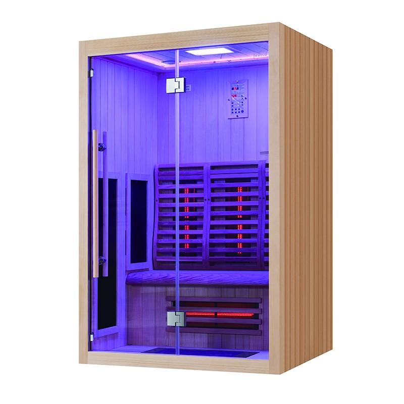 SAUNA INFRAROUGE BOREAL® SIGNATURE 130 À SPECTRE COMPLET - 130X110X205_5