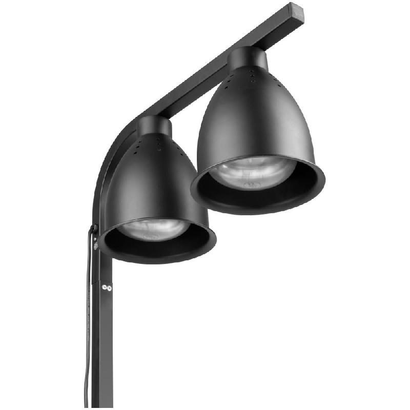 Lampe chauffante double sur pied Buffalo noir mat | Buffalo - JA865_5