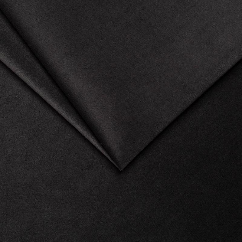 Canapé convertible express ODACIO 140 cm - Têtières réglables - Matelas 16 cm - Pieds dorés - Velours gris anthracite_5