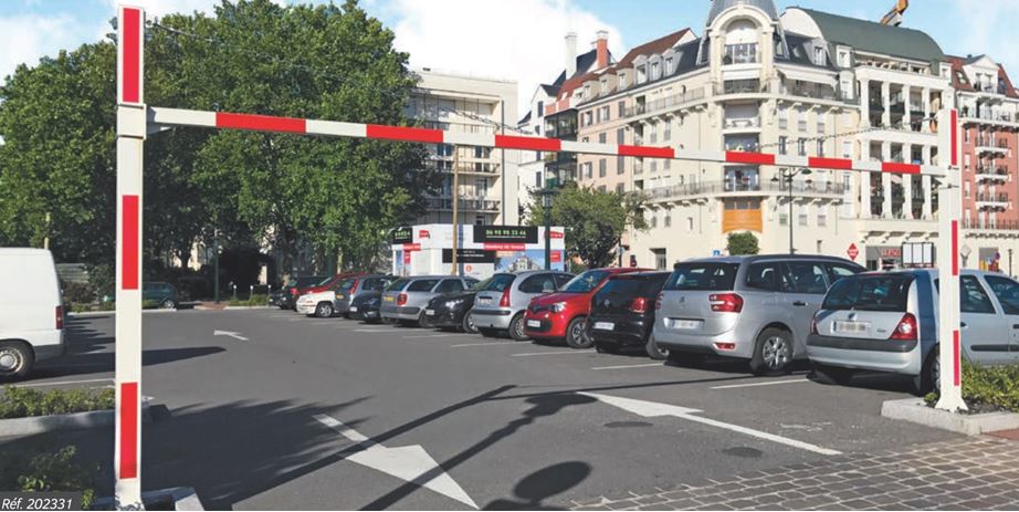 Portique limiteur d'accès universel fixe - Traverse coulissante et hauteur réglable de 2,2 à 4,5 m_5