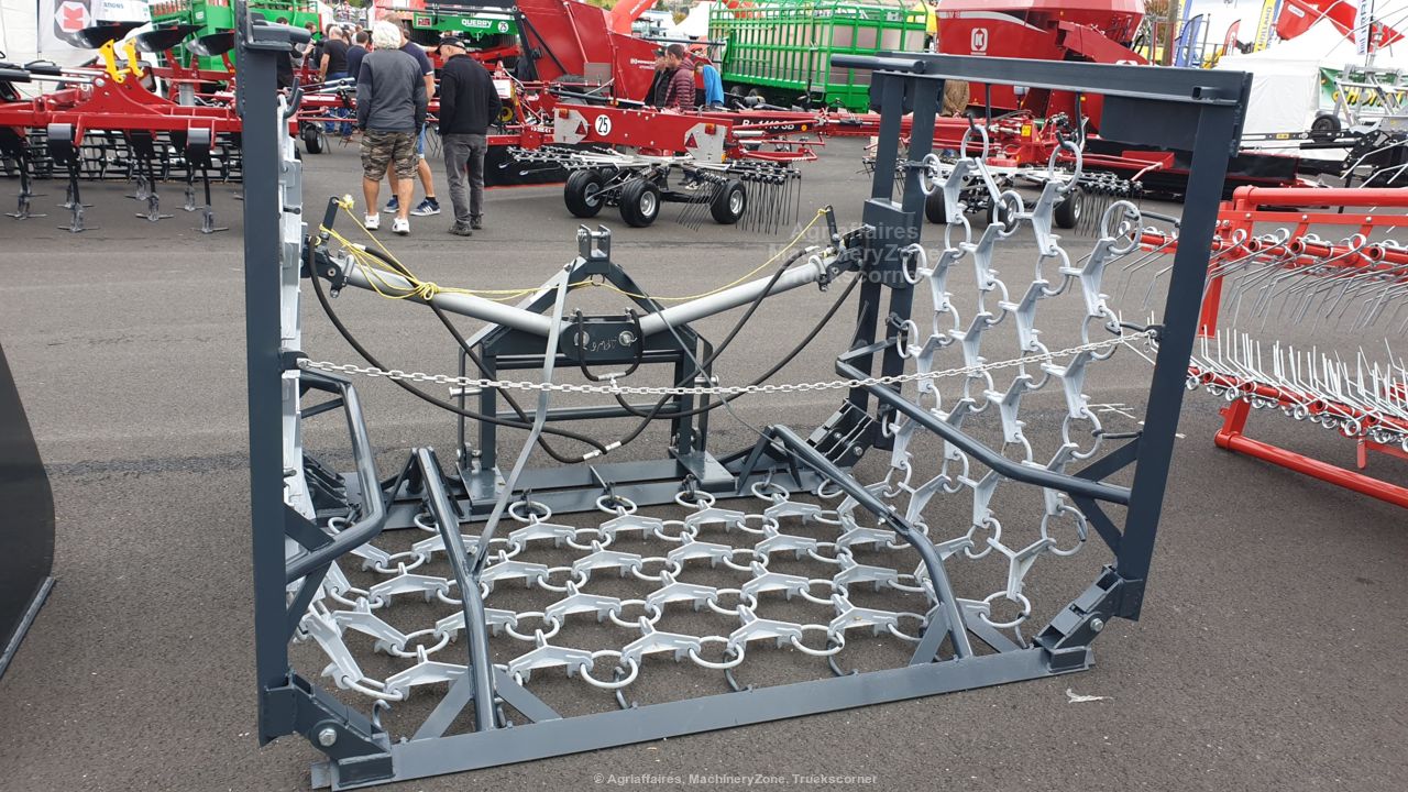 Régénérateur ou herse de prairie - Sonarol - repliage hydraulique - Largeur 6m - Modèle neuf_5