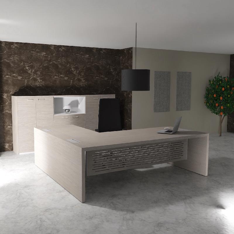Bureau de Direction avec retour E10 - Quadrifoglio - 244, Oui, Orme gris, Non_5