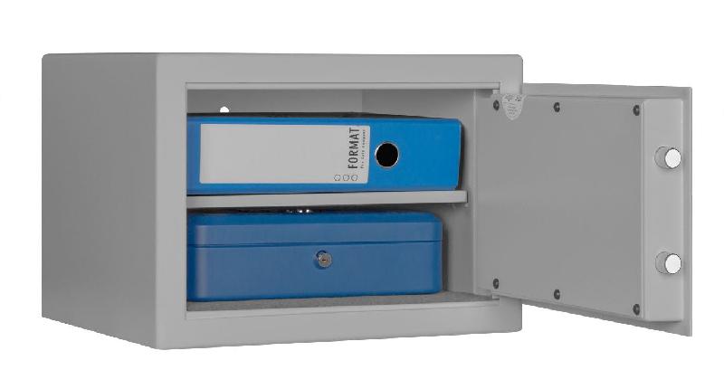 Coffre-fort encastrable FORMAT M 410 - Coffre-fort meuble compact - Serrure à combinaison mécanique / Gris clair RAL 7035_5