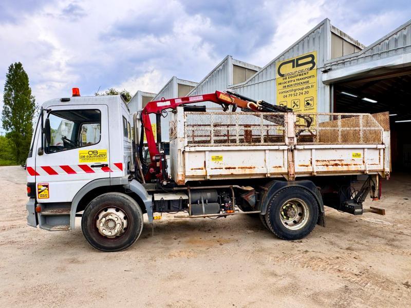 Mercedes ATEGO 1218 Camion benne grue grappin hayon_5