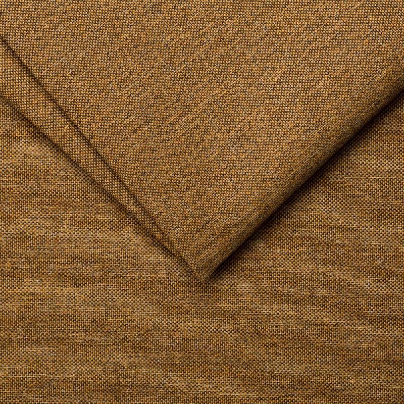 Canapé convertible express Mac Mahon - Sommier à lattes 160 cm - Matelas 16 cm - Tissu tweed jaune curry_5