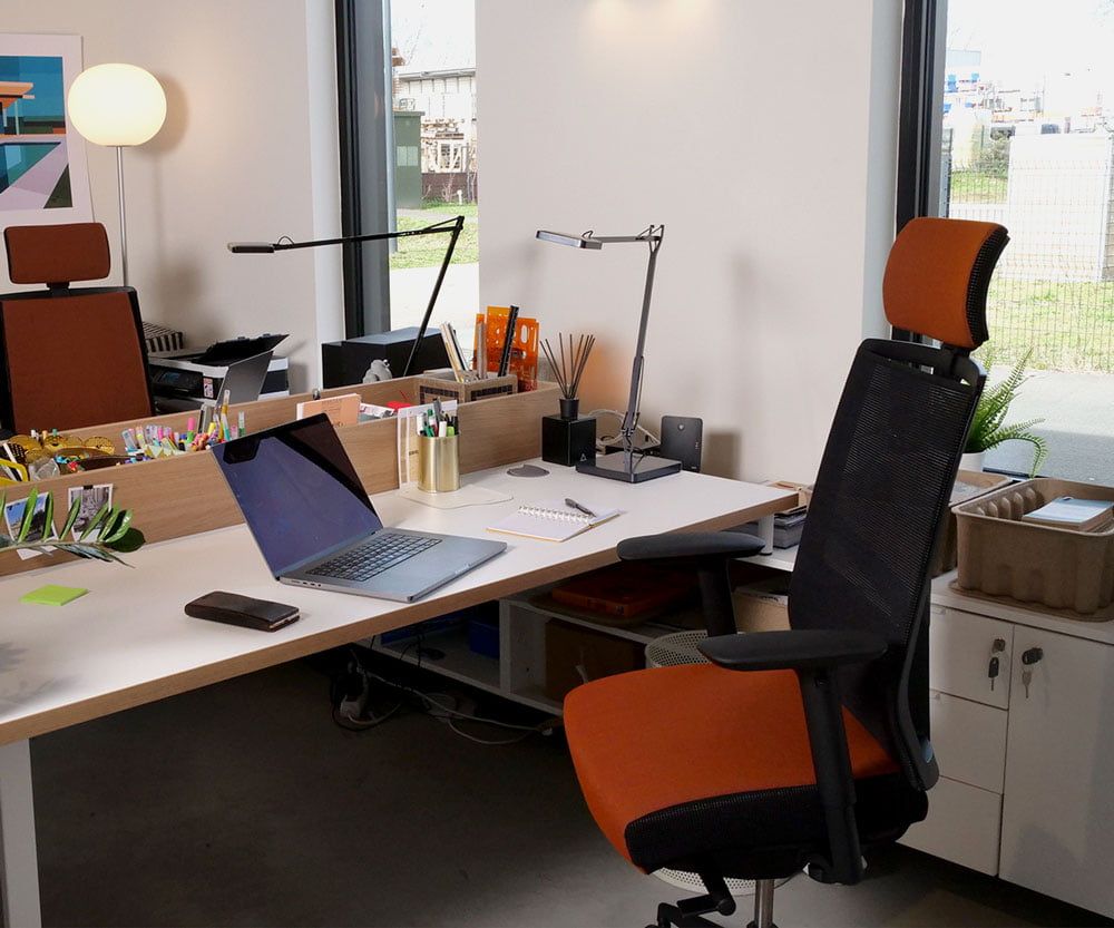 Fauteuil ergonomique de bureau avec mousse à mémoire de forme - ERGOLINE MARCEL - Grand dossier réglable et accoudoirs 4D_5