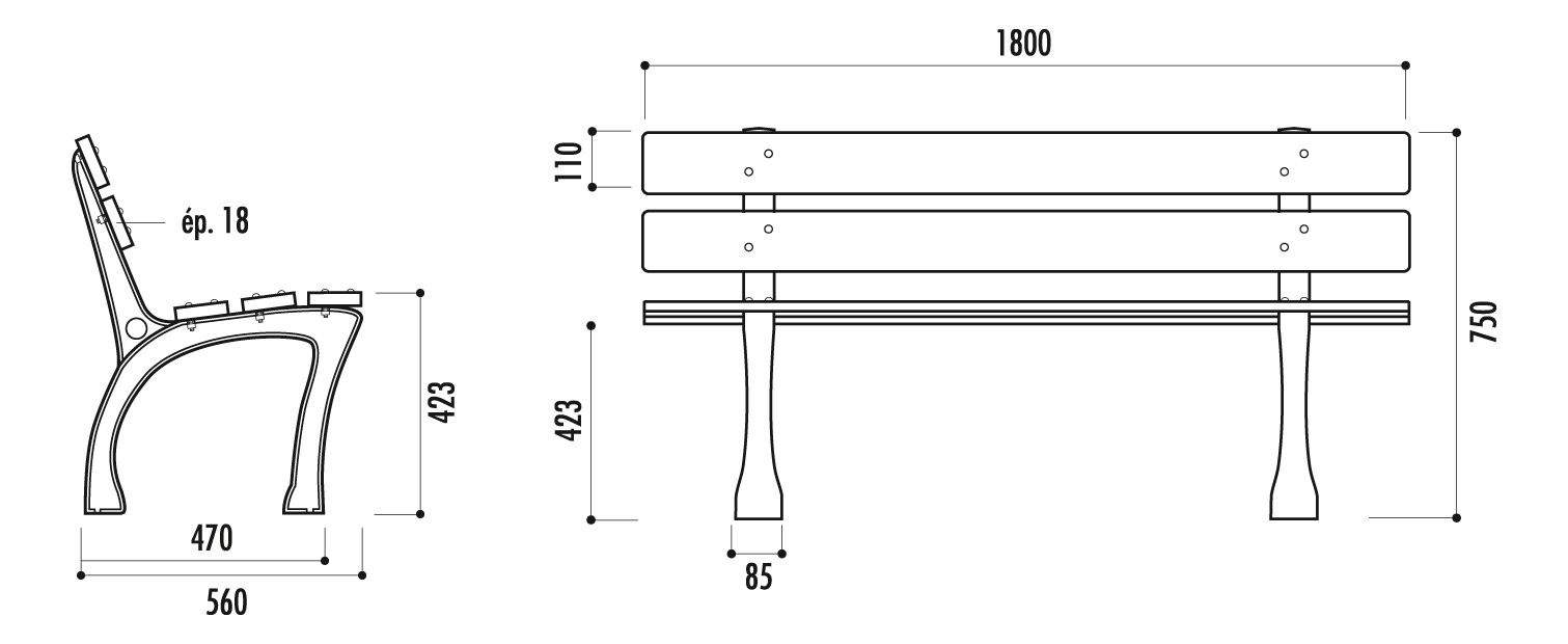 Banc public MODO - bois technique - Cork Dublin Longford_5