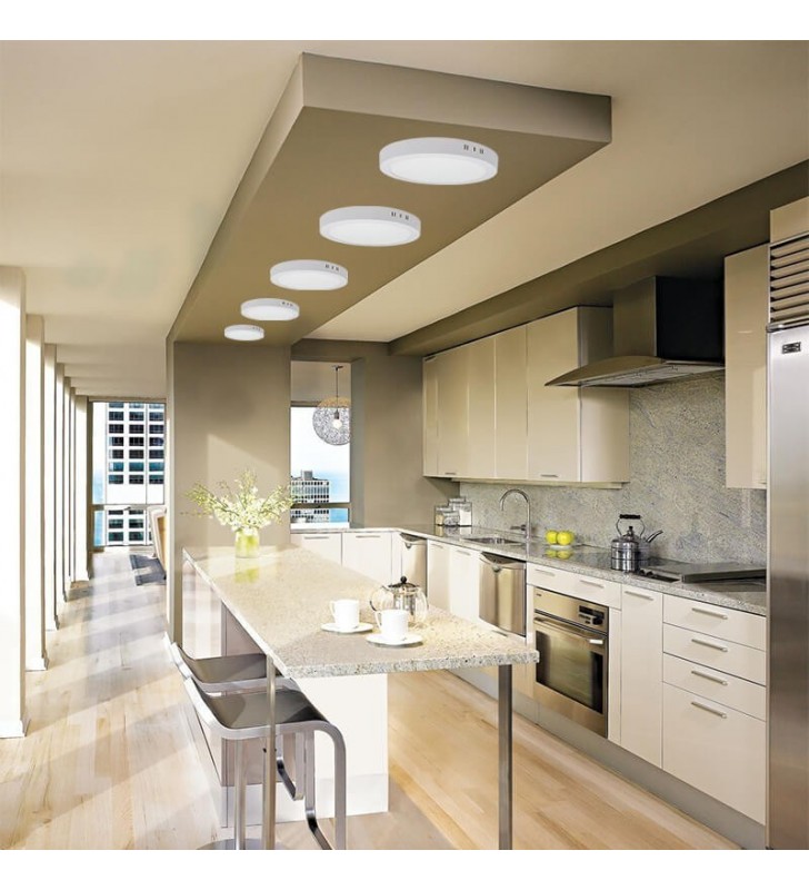 Downlight saillie LED 20W - Osram chip IP20 - lumière 4000K - réf DOSAIOSR20W4K_5