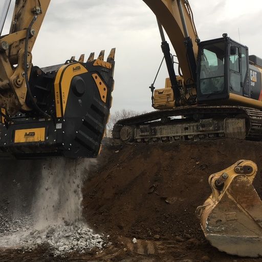 Godet concasseur BF135.8 - pour pelles hydrauliques de 43 à 80 tonnes - capacité 1,8 m³_6