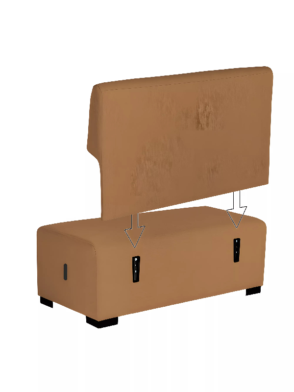 Canapé 2 places terre de sienne_5