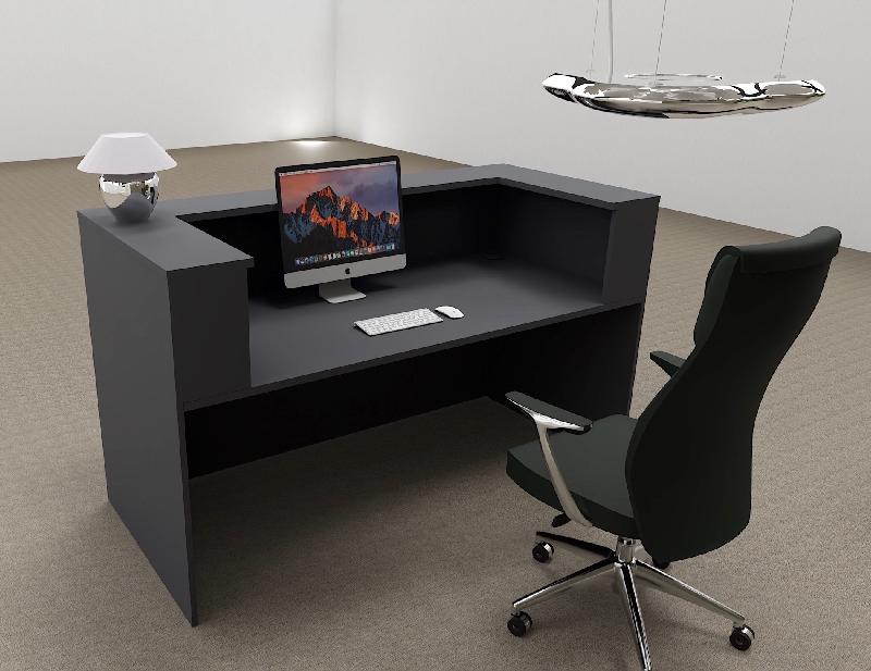Bureau d'accueil Delta First monocolor - Mobel Linea - 144, Anthracite_6